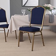 Flash Furniture Hercules Contemporary Metal Dining Chair, Gold Frame (FDC01AG2056)