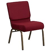Flash Furniture HERCULES™ Fabric Stacking Church Chair With 4"T Seat, Burgundy (FCH2214GV369)