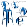 Flash Furniture Kai Contemporary Metal Slat Back Bar Stool, Blue (CH3132030GBBL)~#|#~sp154582778_sc7
