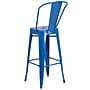 Flash Furniture Kai Contemporary Metal Slat Back Bar Stool, Blue (CH3132030GBBL)~#|#~sp154582782_sc7