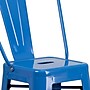 Flash Furniture Kai Contemporary Metal Slat Back Bar Stool, Blue (CH3132030GBBL)~#|#~sp154582783_sc7