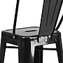 Flash Furniture Kai Contemporary Galvanized Steel Barstool, Black (CH3132030GBBK)~#|#~sp154583680_sc7