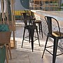Flash Furniture Kai Contemporary Galvanized Steel Barstool, Black (CH3132030GBBK)~#|#~sp154583732_sc7