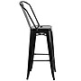 Flash Furniture Kai Contemporary Galvanized Steel Barstool, Black (CH3132030GBBK)~#|#~sp154583737_sc7