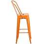 Flash Furniture Kai Contemporary Galvanized Steel Barstool, Orange (CH3132030GBOR)~#|#~sp154583759_sc7