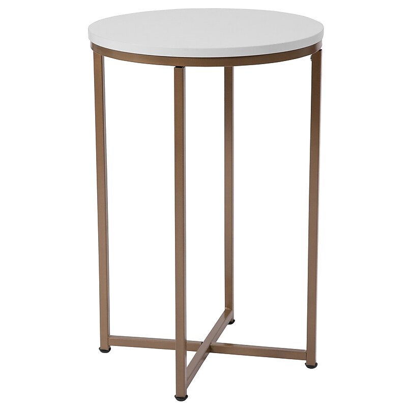 Flash Furniture HERCULES Series End Table, White (NANJH1787ET) image 1