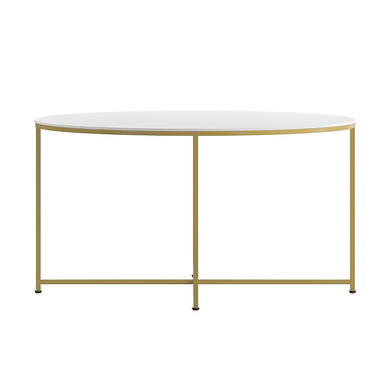 Flash Furniture Hampstead Collection Coffee Table, White (NANJH1787CT) image 1