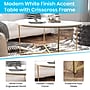 Flash Furniture Hampstead Collection Coffee Table, White (NANJH1787CT)~#|#~sp154583852_sc7