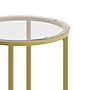 Flash Furniture Greenwich Collection End Table, Clear/Matte Gold (NANJH1786ET)~#|#~sp154583867_sc7