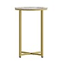Flash Furniture Greenwich Collection End Table, Clear/Matte Gold (NANJH1786ET)~#|#~sp154583869_sc7