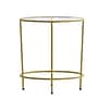 Flash Furniture Astoria Collection End Table, Clear/Matte Gold (NANJN21750ET)~#|#~sp154583873_sc7
