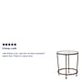 Flash Furniture Astoria Collection End Table, Clear/Matte Gold (NANJN21750ET)~#|#~sp154583874_sc7