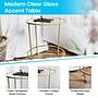 Flash Furniture Astoria Collection End Table, Clear/Matte Gold (NANJN21750ET)~#|#~sp154583875_sc7