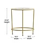 Flash Furniture Astoria Collection End Table, Clear/Matte Gold (NANJN21750ET)~#|#~sp154583876_sc7