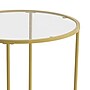 Flash Furniture Astoria Collection End Table, Clear/Matte Gold (NANJN21750ET)~#|#~sp154583877_sc7