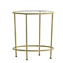 Flash Furniture Astoria Collection End Table, Clear/Matte Gold (NANJN21750ET)~#|#~sp154583879_sc7