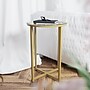 Flash Furniture Greenwich Collection End Table, Clear/Matte Gold (NANJH1786ET)~#|#~sp154583946_sc7