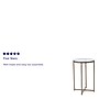 Flash Furniture Greenwich Collection End Table, Clear/Matte Gold (NANJH1786ET)~#|#~sp154583948_sc7