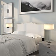 Flash Furniture Lexington Full Headboard Fabric, 56.75"W x 2"D x 42.75" - 55.25"H, White (HGHB1707FW)