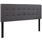 Flash Furniture HERCULES Series Queen Headboard Fabric, 61.5"W x 2.75"D x 42.25" - 54.75"H, Gray (HGHB1705QGY)