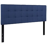 Flash Furniture HERCULES Series Queen Headboard Fabric, 61.5"W x 2.5"D x 41.75" - 54.25"H, Navy (HGHB1704QN)
