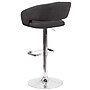 Flash Furniture Contemporary Fabric Adjustable Height Barstool with Back, Charcoal (CH122070BKFAB)~#|#~sp154587854_sc7