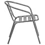 Flash Furniture Metal Restaurant Stack Chair with Aluminum Slats, Silver (TLH-017C-GG)~#|#~sp154587890_sc7
