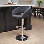 Flash Furniture Contemporary Fabric Adjustable Height Barstool with Back, Charcoal (CH122070BKFAB)~#|#~sp154587929_sc7
