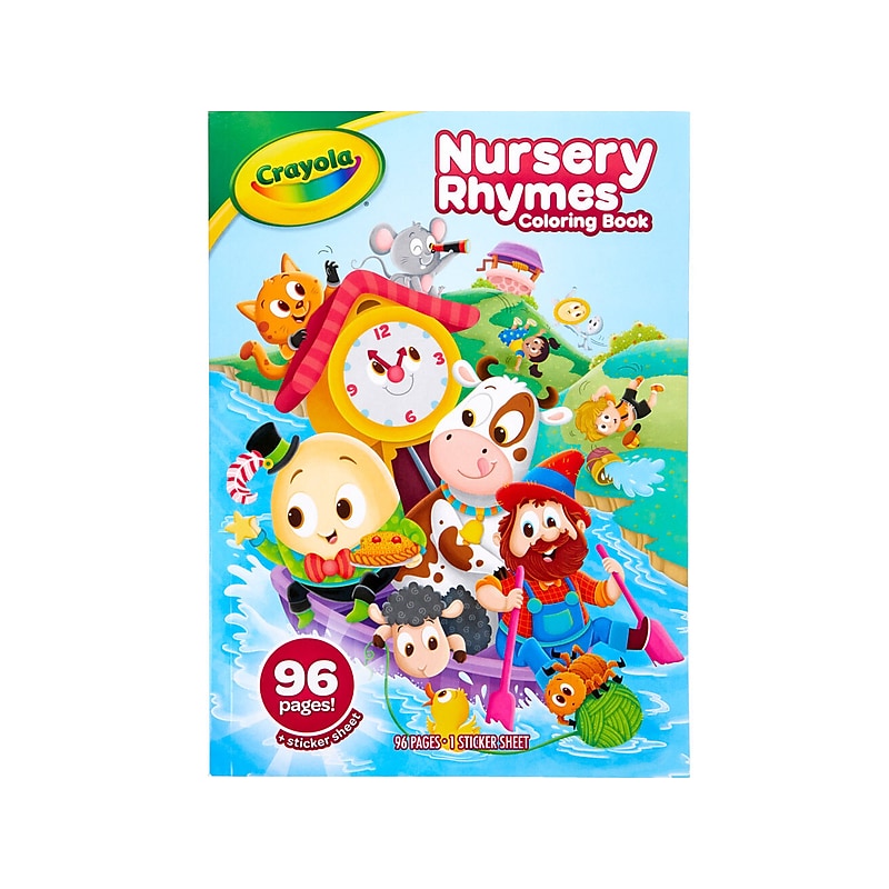 Crayola Nursery Rhymes Coloring Book, 96 Pages (04-1079) image 1