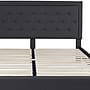 Flash Furniture Brighton Tufted Upholstered Platform Bed in Black Fabric, King (SLBK4KBK)~#|#~sp154743290_sc7