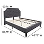 Flash Furniture Brighton Tufted Upholstered Platform Bed in Black Fabric, Full (SLBK4FBK)~#|#~sp154743300_sc7