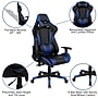 Flash Furniture X20 LeatherSoft Ergonomic Racing Gaming Chair, Blue (CH1872301BL)~#|#~sp154745682_sc7