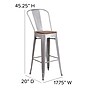 Flash Furniture Carly Contemporary Metal Vertical Back Counter Height Stool, Crystal Teal-Blue (ET353424CBW)~#|#~sp154747279_sc7