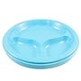 JAM Paper 10 1/4" 3-Compartment Plastic Plates, Caribbean Aqua Blue, 20 Plates/Pack (10255CPSB)~#|#~sp154750025_sc7
