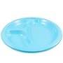 JAM Paper 10 1/4" 3-Compartment Plastic Plates, Caribbean Aqua Blue, 20 Plates/Pack (10255CPSB)~#|#~sp154750027_sc7