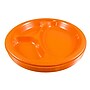 JAM Paper 10 1/4" 3-Compartment Plastic Plates, Orange, 20 Plates/Pack (10255CPOR)~#|#~sp154750042_sc7