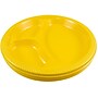 JAM Paper 10 1/4" 3-Compartment Plastic Plates, Yellow, 20 Plates/Pack (10255CPYE)~#|#~sp154750054_sc7