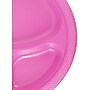 JAM Paper 10 1/4" 3-Compartment Plastic Plates, Fuchsia Hot Pink, 20 Plates/Pack (10255CPFU)~#|#~sp154750069_sc7