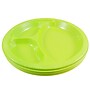 JAM Paper 10 1/4" 3-Compartment Plastic Plates, Lime Green, 20 Plates/Pack (10255CPLI)~#|#~sp154750076_sc7