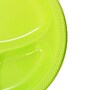 JAM Paper 10 1/4" 3-Compartment Plastic Plates, Lime Green, 20 Plates/Pack (10255CPLI)~#|#~sp154750077_sc7
