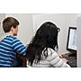 Classroom Products Foldable Cardboard Freestanding Privacy Shield, 19"H x 26"W, Black/Kraft, 10/Box (1910 BK)~#|#~sp15477281_sc7