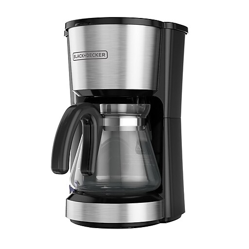 Black & Decker 5 Cups Automatic Coffee Maker, Stainless Steel (CM0755S