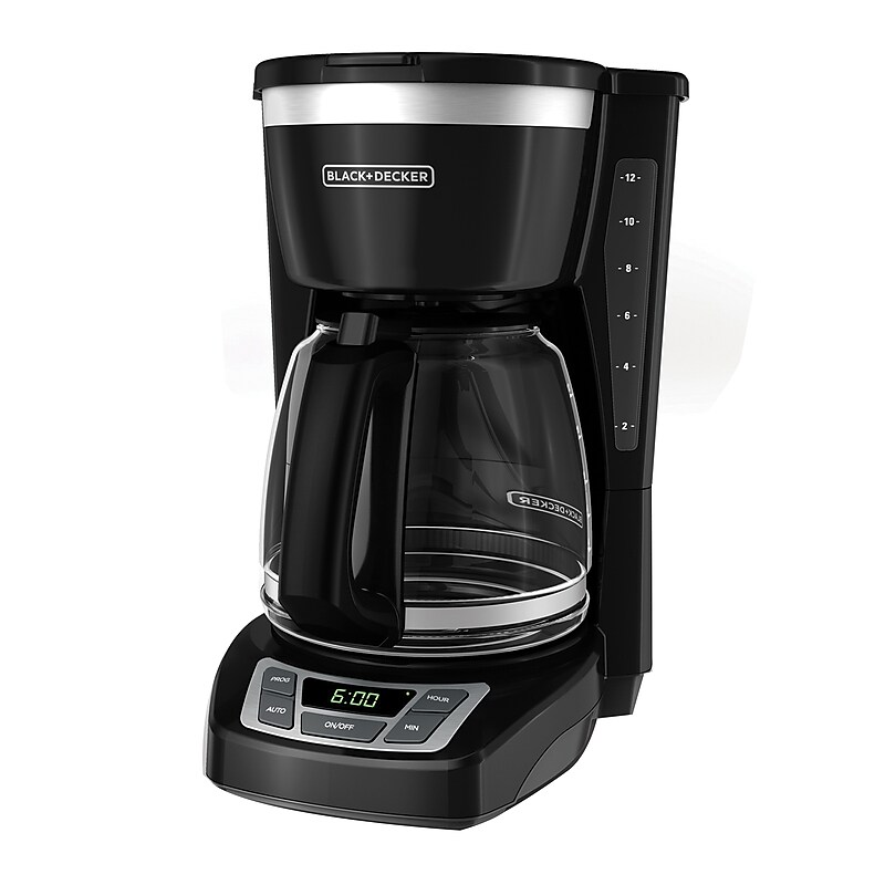 Black & Decker 12-Cups Automatic Coffee Maker, Black (CM1160B) image 1