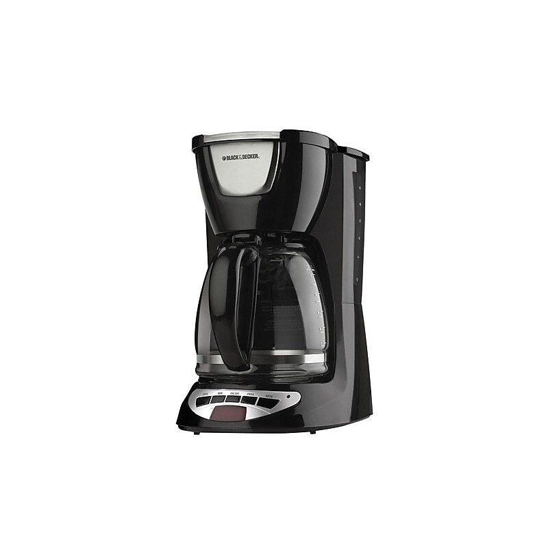 Black & Decker 12-Cups Automatic Coffee Maker, Black (DCM100B) image 1