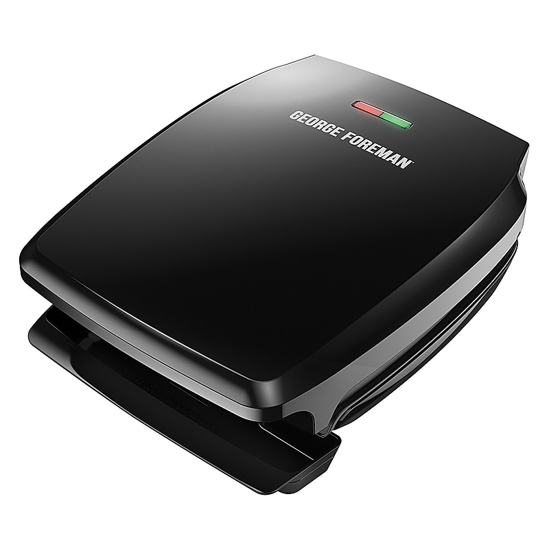 George Foreman® 4 Serving Basic Plate Electric Grill, Black (GR340FB) image 1