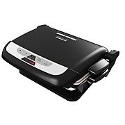 George Foreman® 5 Serving Evolve Electric Grill with Waffle Plates & Ceramic Grill Plates, Black (GRP4842MB)