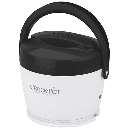 CrockPot® Lunch Crock® 20 oz. Food Warmer, Black/White (SCCPLC200BK) at Staples