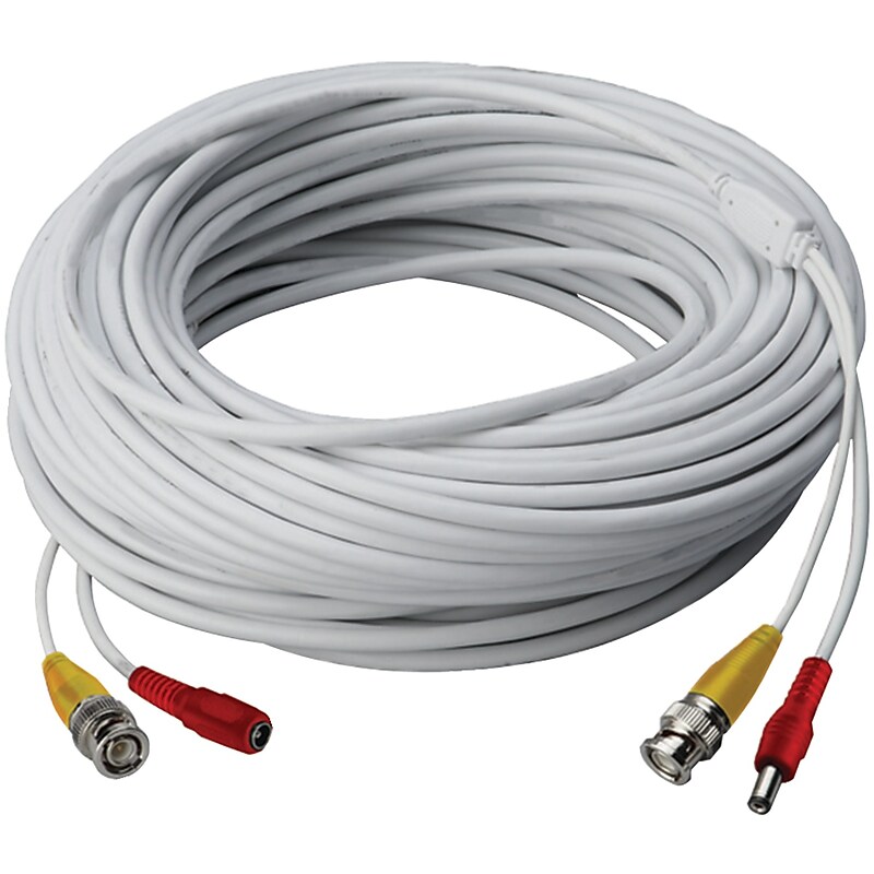 Lorex 60' Coax to Rg59 Video Cable, White (LORCB60URBDS) image 1