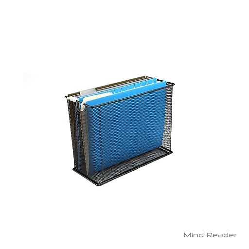 Mind Reader Mesh Table Top File Basket, Black (FILEBASKBLK) at Staples