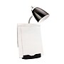 Limelights Incandescent Desk Lamp with Charging Outlet, Black (LD1057-BLK )~#|#~sp15495561_sc7